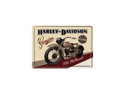 Plechová pohlednice Harley-Davidson 750 Flathead NA10122 - Nostalgic-Art