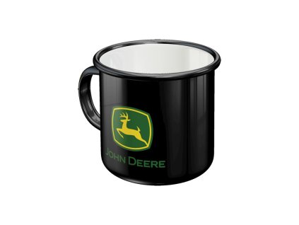 Plechový hrnek John Deere - Logo Black NA43209 - Nostalgic-Art