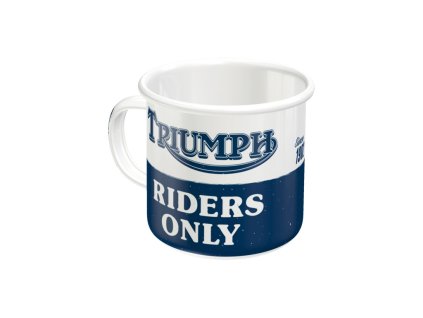 Plechový hrnek Triumph Riders Only NA43228 - Nostalgic-Art