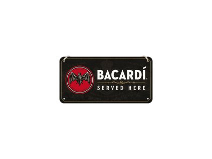 Závěsná cedule Bacardi Served Here NA28042 - Nostalgic Art