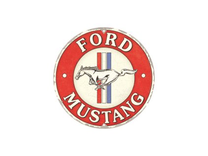 Kulatá cedulka 35 Ford mustang NA25102 Nostalgic Art