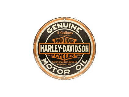 Kulatá cedulka 35 Harley-Davidson NA25103 Nostalgic Art