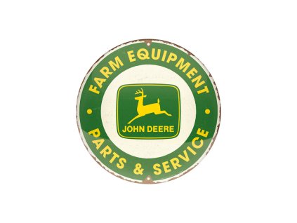 Kulatá cedulka 35 John Deere NA25104 Nostalgic Art