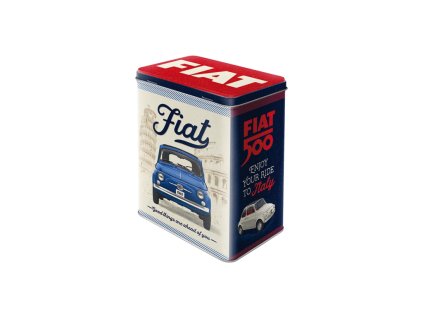 Plechová dóza L Fiat 500 (Good things are ahead of you) NA30152 Nostalgic Art