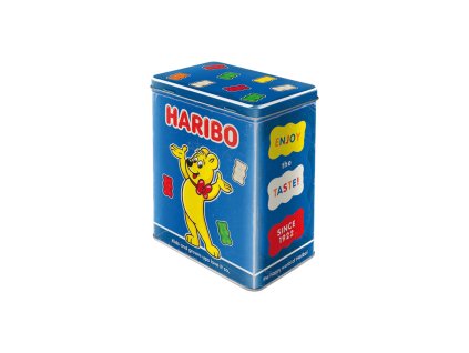 Plechová dóza L HARIBO - Enjoy the Taste blue NA30167 Nostalgic Art