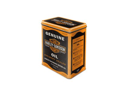 Plechová dóza L Harley Davidson - Genuine oil NA30164 Nostalgic Art