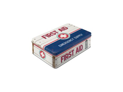 Plechová dóza plochá First Aid (Emergency Supply) NA30721 Nostalgic Art