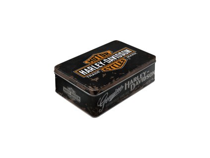 Plechová dóza plochá Harley-Davidson NA30703 Nostalgic Art