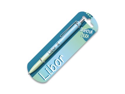 Duhová propiska se jménem LIBOR