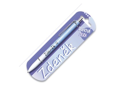 Duhová propiska se jménem ZDENĚK