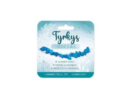 Náramek s polodrahokamy Tyrkys