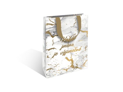 Nekupto Dárková taška s potiskem Každé jméno je výjimečné