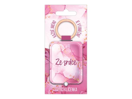 Nekupto Svítící klíčenka s potiskem Ze srdce