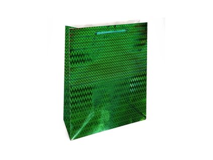 Nekupto Dárková taška střední hologram Zelená FSC
