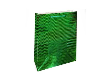 Nekupto Dárková taška velká hologram Zelená FSC