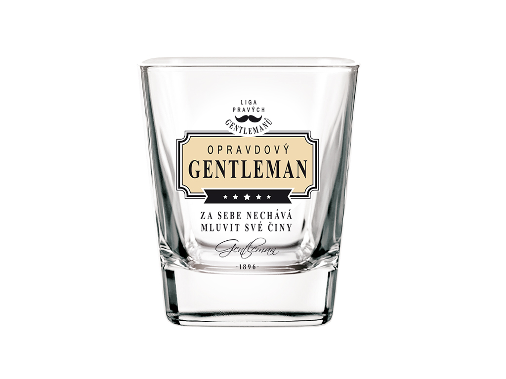 Sklenice na whisky Opravdový gentleman