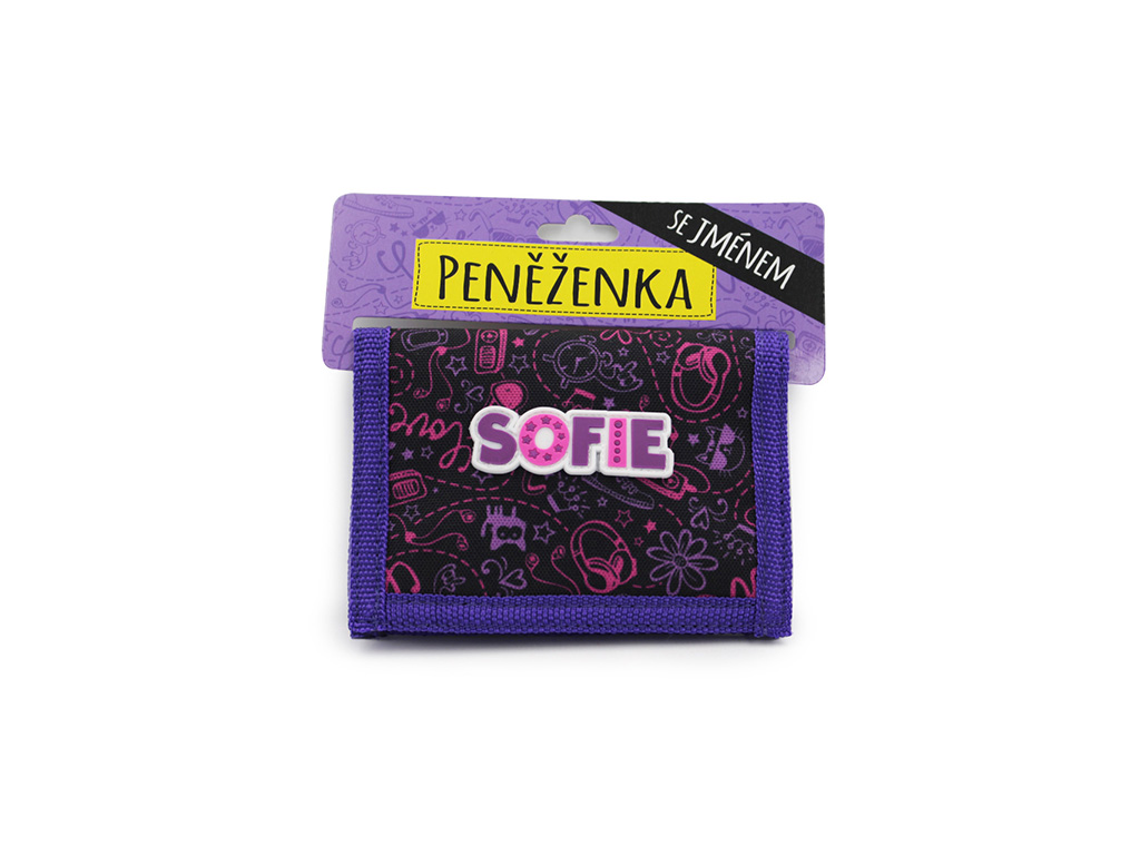 Dětská peněženka se jménem SOFIE