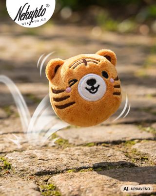 🐯 Tygřík, který rozhodně nevydrží sedět v klidu! Hopík Tygřík vypadá jako roztomilý plyšák, ale stačí ho hodit na zem a...