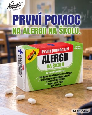 🎒 První pomoc při alergii na školu pro všechny, kterým návrat do lavic ještě úplně nevoní. 😄 Vtipné mentolky „Alergie na...