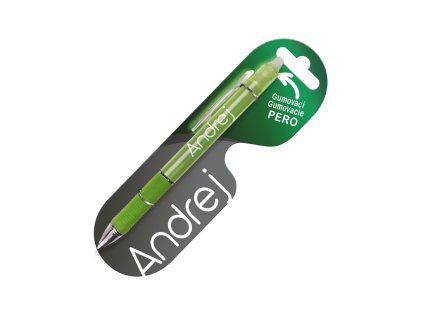 Gumovacie pero s menom ANDREJ 