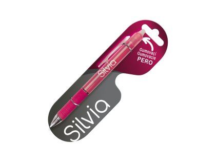 Gumovacie pero s menom SILVIA 