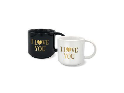 Hrnčeky pre pár I love you 