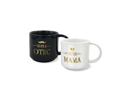 Hrnčeky pre pár Super otec a Super mama
