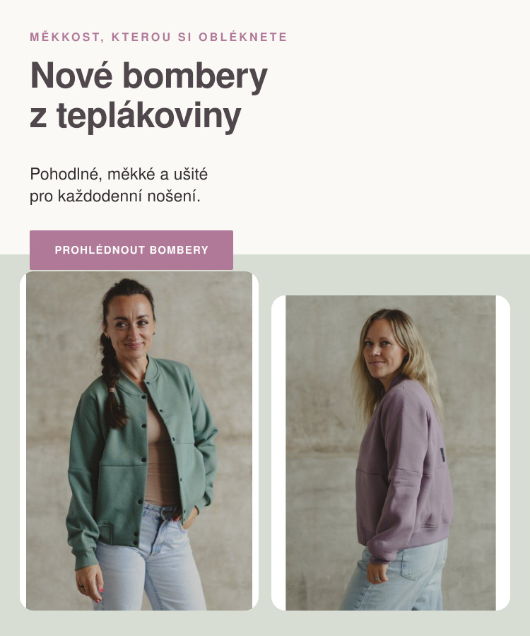 Nové bombery z teplákoviny
