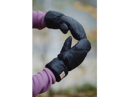 Zimní prošev rukavice černé mat