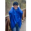 Pončo na zip ROA modré