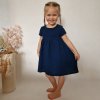 Dětské mušelínové tmavě modré šaty ZOE