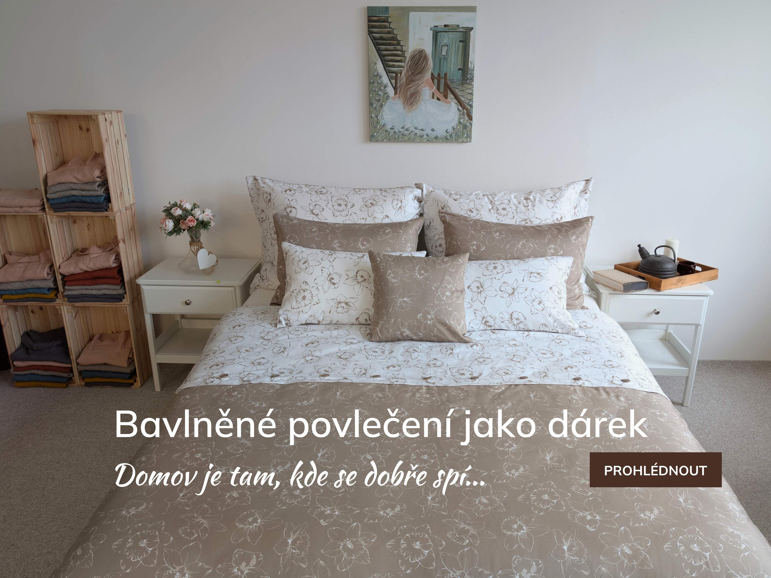 Bavlněné povlečení cappucino
