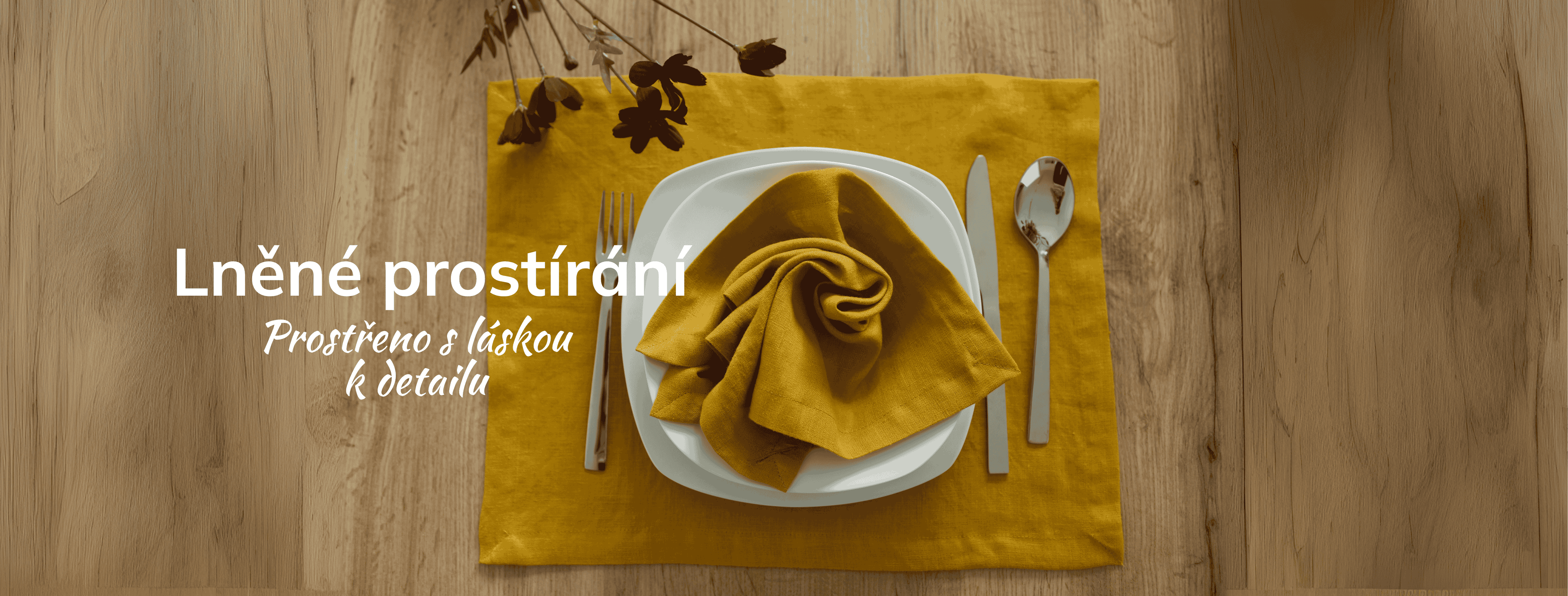 Lněné prostírání