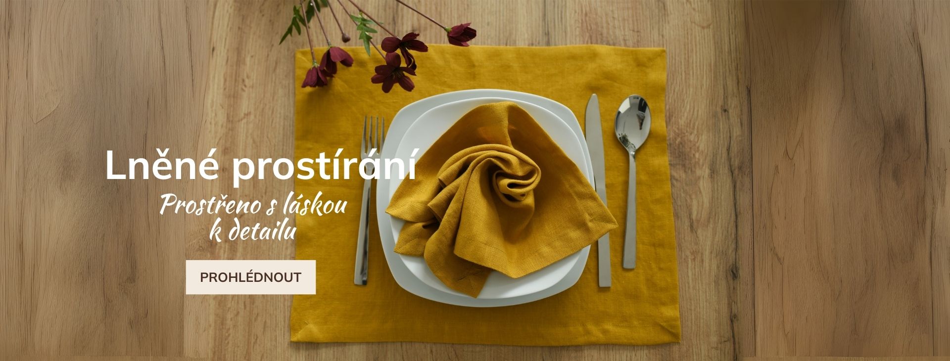 Lněné prostírání