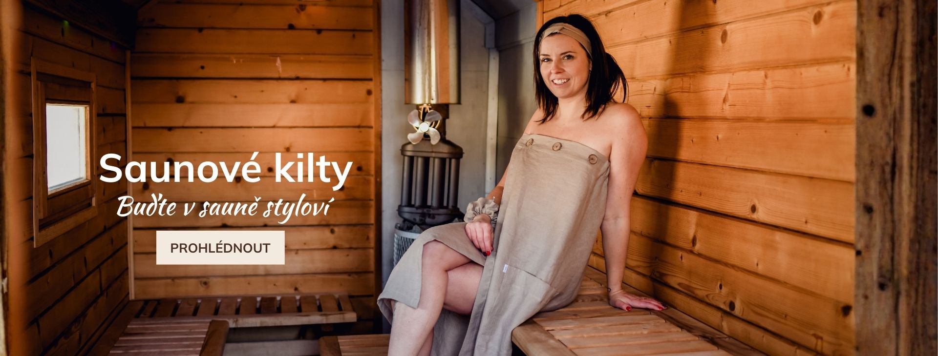 Lněné saunové kilty