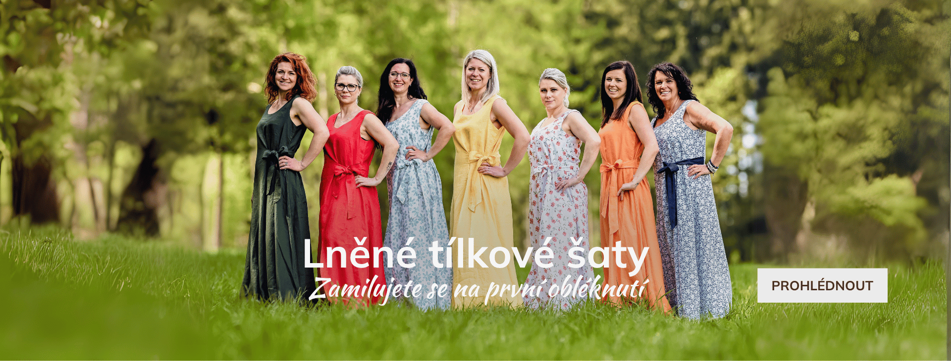 Lněné tílkové šaty