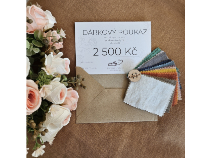 Dárkový poukaz v hodnotě 2500,-Kč