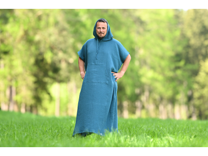 mušelínové pánské pončo