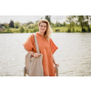 Plážové pončo dámské -oranžová