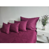 Souprava lněného povlečení super soft bordó