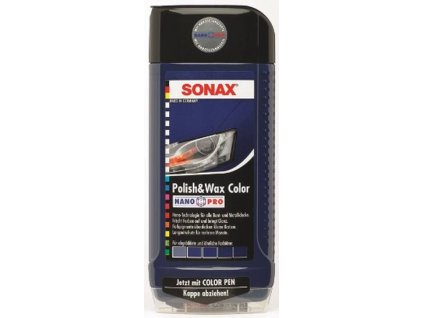 Konzervovací vosk, SONAX (Polish & wax color (blue) NanoPro)