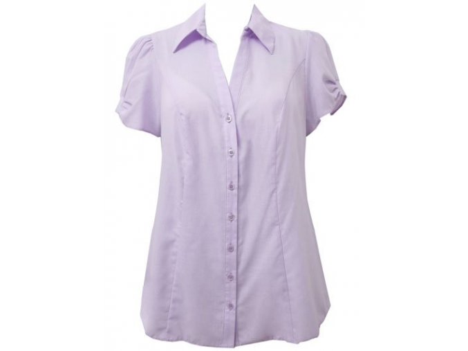 halenka - košile fialová krátký rukáv