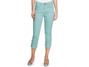 zelené 3/4 capri kalhoty džíny