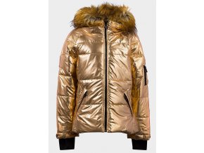 gjac0114gold xoxo girls quilted metallic jacket 1 1