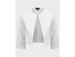 ljac0354off ex chainstore lds 34 slv open front cropped blazer 1 1