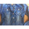 Dámská modrá riflová džínová bunda nadměr A891