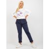 pol pl Hurt Grafitowe dresowe spodnie plus size z wiazaniem Savage 393308 3
