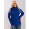 pol pl Hurt Kobaltowy sweter plus size z lejacym golfem 402005 4