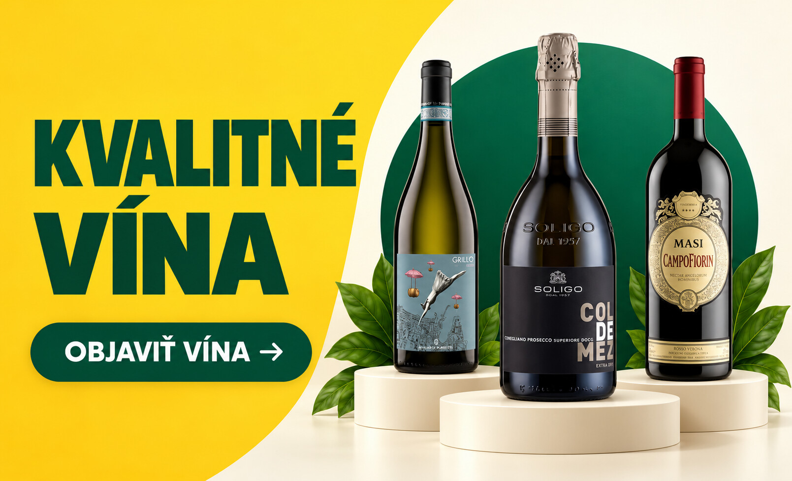 Kvalitné vína – Baglio di Pianetto Grillo, Soligo Col de Mez a Masi Campofiorin