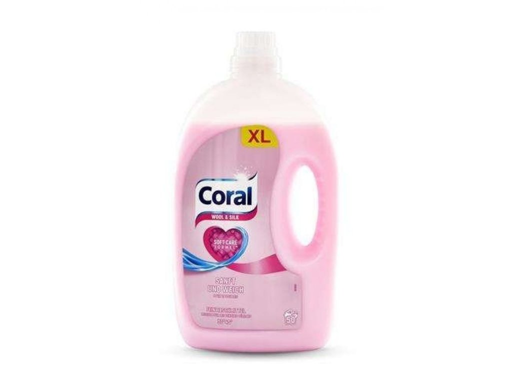 Coral na vlnu a hodváb 2,5 L 50 praní - tekutý